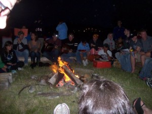 Sitting around the campfire